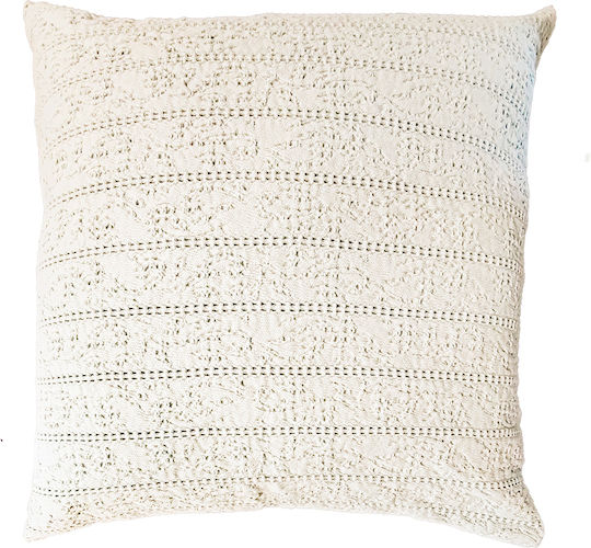 Nef-Nef Homeware Dekorativer Kissenbezug Starige Weiß 50x50cm Nef-Nef Homeware Dekorativer Kissenbezug Starige Weiß 50x50cm