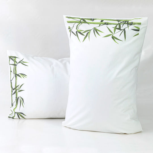 Borea Bamboo Сет Калъфки за Възглавници Бял 50x70см.