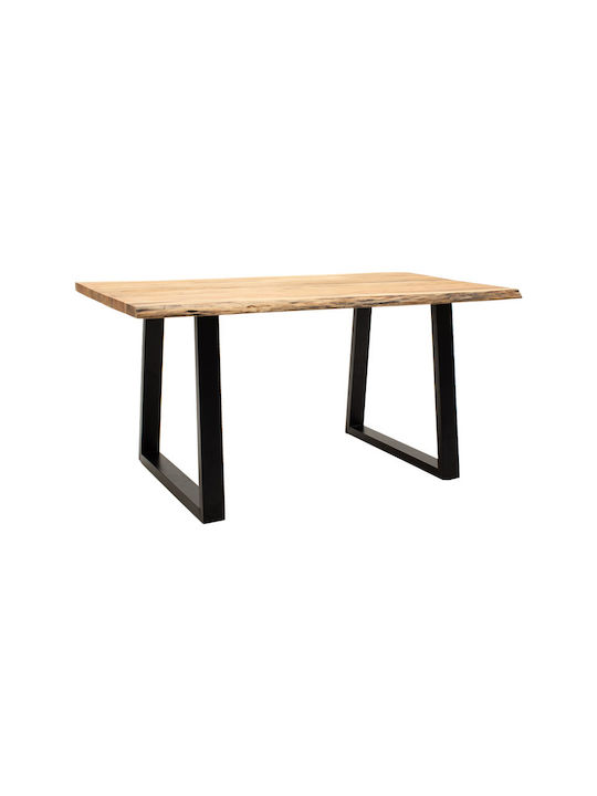 Miles Masă Sala de mese din Lemn Masiv Natural Shade 180x90x76buc