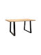 Miles Masă Sala de mese din Lemn Masiv Natural Shade 180x90x76buc
