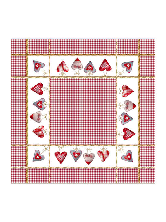 To megalo pazari Fustă Pătrată cu Broderie Lenjerie 90x90cm