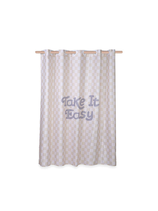Nef-Nef Homeware Easy Duschvorhang 180x200cm Beige