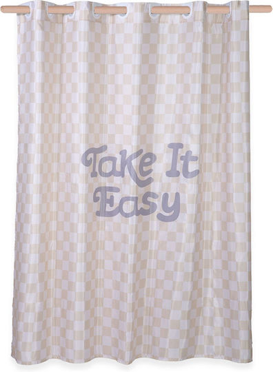 Nef-Nef Homeware Easy Shower Curtain 180x200cm Beige Nef-Nef Homeware Easy Shower Curtain 180x200cm Beige