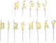 Amscan Geburtstagskerze Alles Gute zum Geburtstag in Gold Farbe 9902307