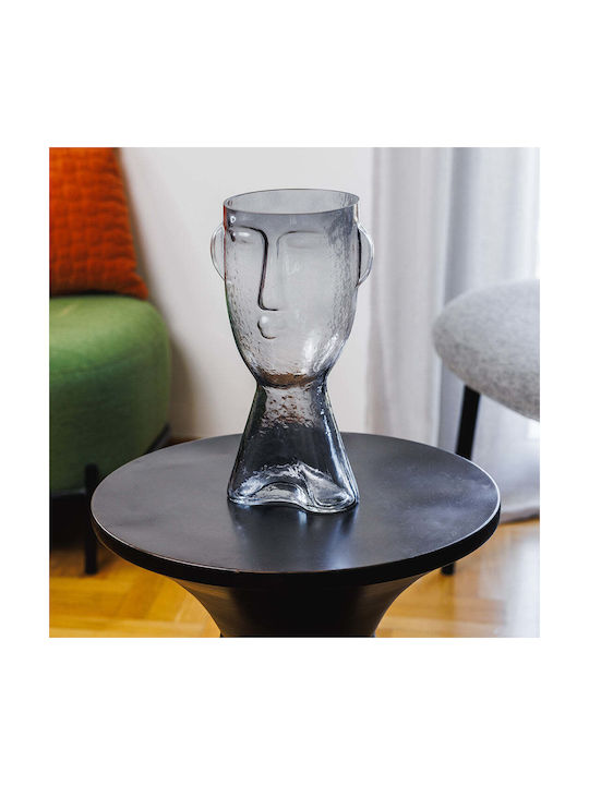 Koart Decorative Vase Black 16x13.5x32cm