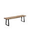 Miles Slim Bench Outdoor Wooden 160x40x45cm