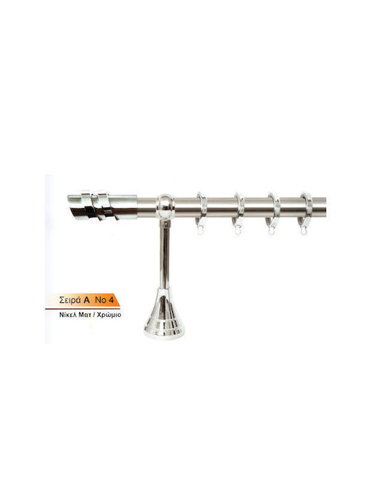 Metallvorhangstange Φ25 Serie A Nr.4 Nickel Mat...