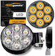 Προβολέας Εργασίας Στρόγγυλος Mini 7-y Led 9-30 Volt 30w 2500lm 6000k Ledbar-002 1 Τεμάχιο