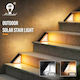 Set 2 Lămpi Solare 0.6W cu Alb Rece Lumină 6000K IP67