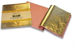 Borma Wachs Cdo66o06.10000 Imitation Gold-Silber-Bronze Blatt Imitation Metall Vergoldungsblätter Gold "2.5" 10.000 Blätter 16*16cm