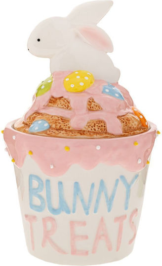 Iliadis Easter Biscuit Jar Bunny Ceramic Pink 23x14x14cm
