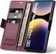 Case for Xiaomi Redmi Note 14 Pro+ 5G Xiaomi Poco X7 5G Xiaomi Redmi Note 14 Pro 5G Erbord Glossy Litchi Wallet Flip Red