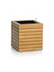Lechuza Palo Natural Wood Low 35 Επιδαπέδια Γλάστρα 35x35x37cm Αυτοποτιζόμενη Δοχείο Φυσικό Ξύλο Ευκαλύπτου