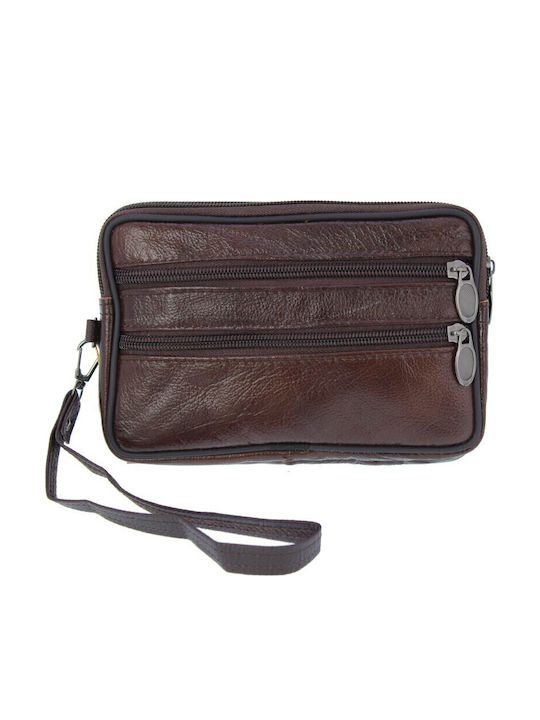 Leder Herrentasche Handtasche Braun