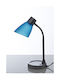 Gallis Office Lamp with Flexible Arm for Socket E14 in Blue Color