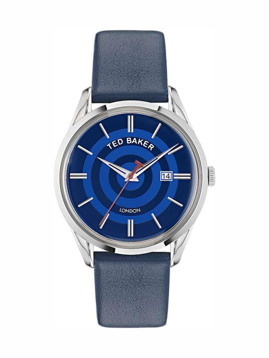 Ted Baker Leyton Men's Watch Battery with Blue Leather Strap