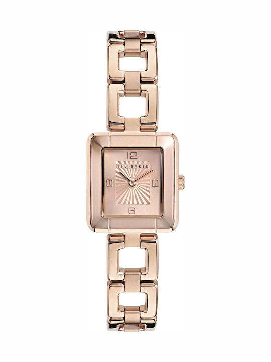 Ted Baker Leyton Ανδρικό Ρολόι Μπαταρίας με Ροζ...