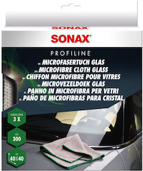 Sonax Συνθετικά Πανιά Καθαρισμού για Τζάμια Αυτοκινήτου 40x40cm 3τμχ