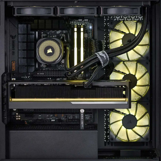 Actina Гейминг Настолен Компютър Ryzen 7-9800X3D 64GB DDR5 2TB SSD GeForce RTX 5090 Без Операционна Система