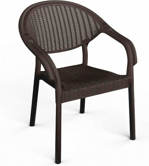 Καρέκλα Atlantis Rattan 58x62x82εκ.