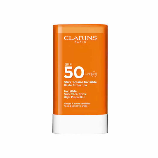 Clarins Solaire Invisible Αντηλιακό Stick Προσώπου και Χειλιών SPF50 17gr