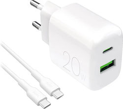 Puro Prolite 20W Cu Cablu USB-C USB-C Puro Prolite 20W Cu Cablu USB-C USB-C