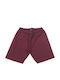 Kids' Shorts/Bermudas Fabric Bordeaux - Burgundy