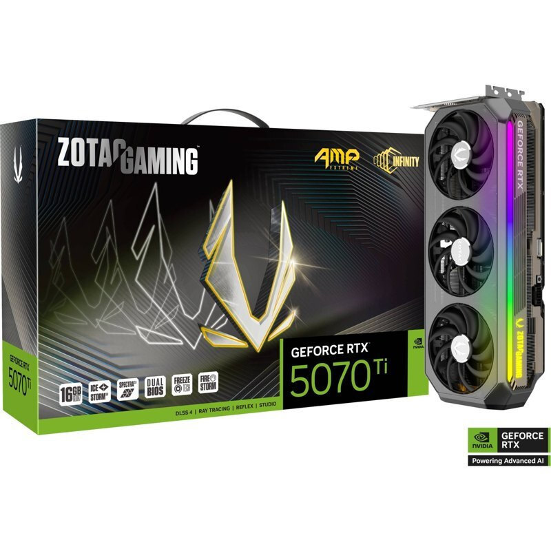 Zotac GeForce RTX 5070 Ti 16GB GDDR7 AMP Extreme INFINITY Κάρτα Γραφικών