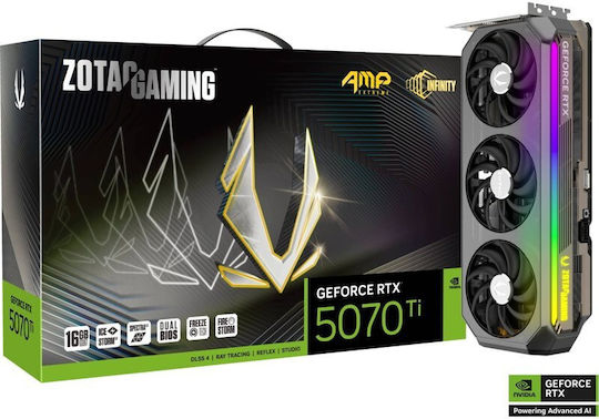 Zotac GeForce RTX 5070 Ti 16GB GDDR7 AMP Extreme INFINITY Κάρτα Γραφικών