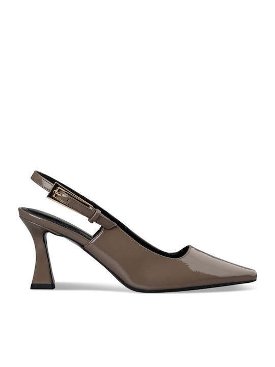 Envie Shoes Γόβες με Λουράκι Καφέ