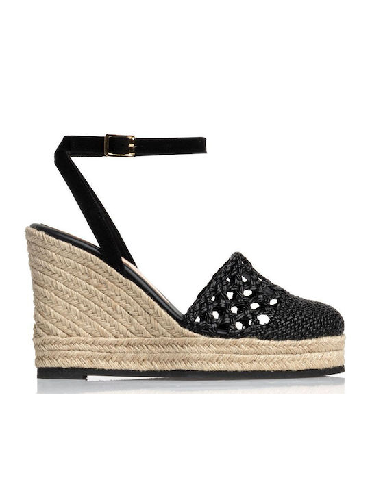 Women's Platform Espadrilles Black