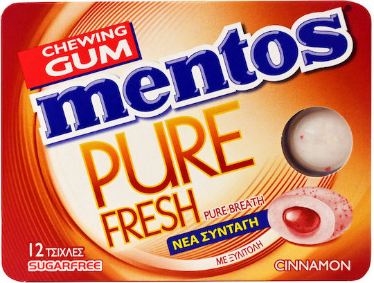 Mentos Τζιχλες Pure Fresh 18gr Cinnamon Καρτελα 3-55584