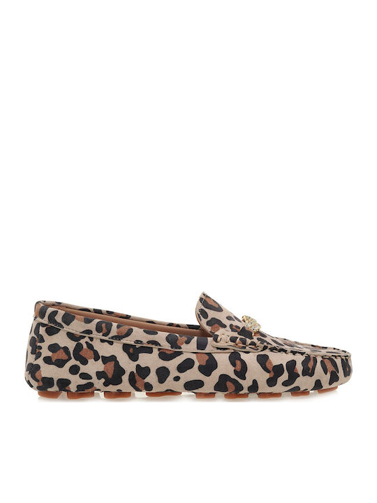 Δερμάτινα Γυναικεία Loafers σε Καφέ Χρώμα