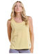 Women's Blouse Cotton Sleeveless Yellow