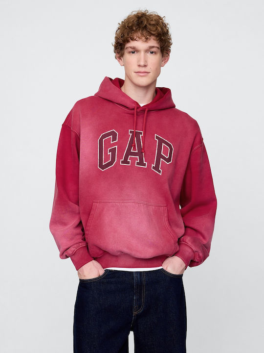 GAP Φούτερ με Κουκούλα Red