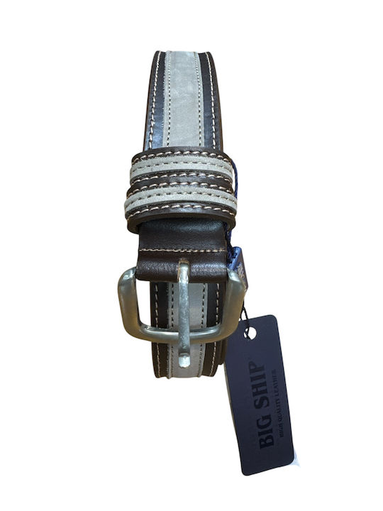 Herren Gürtel Leder Braun
