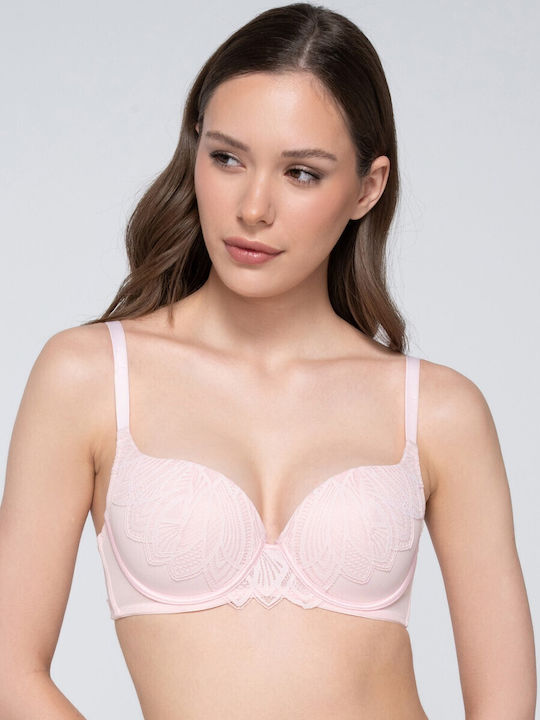 Luna Balconette Pink Сутиен с лека подложка