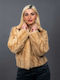 Frauen Pelz Beige