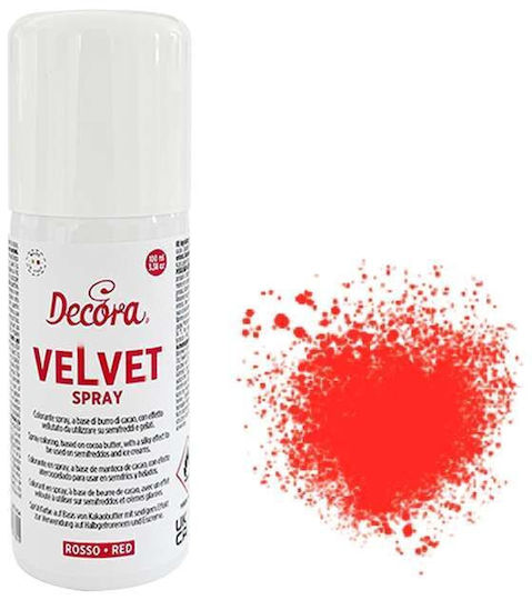Decora Χρώμα Ζαχαροπλαστικής σε Σκόνη Κόκκινο Spray