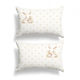 Set 2 Easter Pillowcases Bunnies Butterflies 50x70cm Ginny