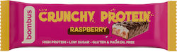 Bombus Crunchy Batoane Proteice cu Aromă de Zmeură 50gr