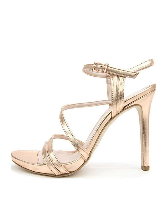 Fardoulis Leather Sandals Gold
