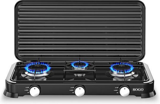 Sogo Plită de gătit Cu gaz pentru camping 57.4x28x5.3cm