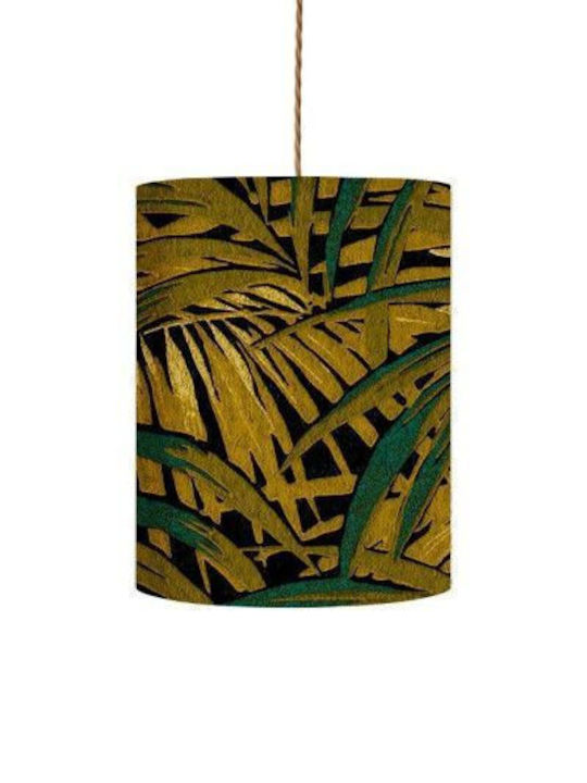 Pendant Lamp Shade 1xe14 Gold Velvet Φ17.5cm Leaves Sh101112h-e Ebb&flow Sh101112h-e Gold