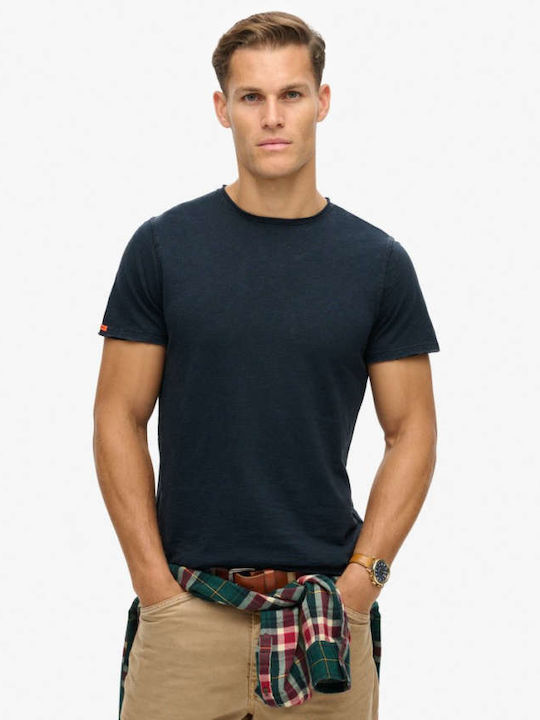 Slub' T-Shirt Blau
