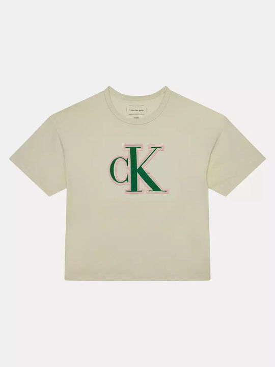 Calvin Klein Kids' T-shirt Ecru Monogram