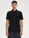 Polo Kurzarmbluse Black, Court Green