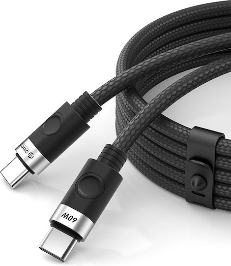 Orico USB 2.0 Cable USB-C male - USB-C 60W Black 1m