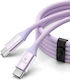 Orico USB 2.0 Cable USB-C Male - USB-C 100W PD Purple 1m
