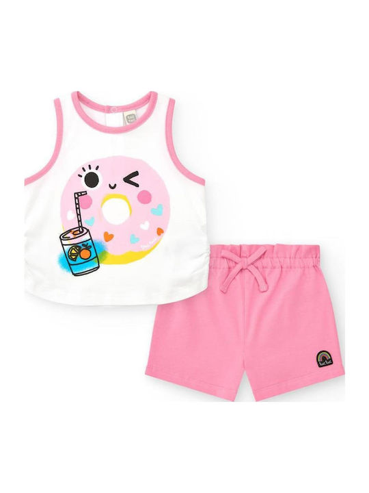 Kids' Set with Shorts Summer 2pcs Pink